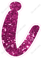 CU 23.5" Individuals - Hot Pink Sparkle i