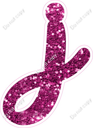 CU 23.5" Individuals - Hot Pink Sparkle j