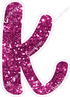 CU 23.5" Individuals - Hot Pink Sparkle k