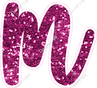 CU 23.5" Individuals - Hot Pink Sparkle m