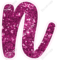 CU 23.5" Individuals - Hot Pink Sparkle n