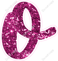 CU 23.5" Individuals - Hot Pink Sparkle o