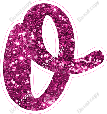 CU 23.5" Individuals - Hot Pink Sparkle o