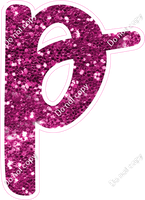 CU 23.5" Individuals - Hot Pink Sparkle p