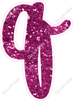 CU 23.5" Individuals - Hot Pink Sparkle q