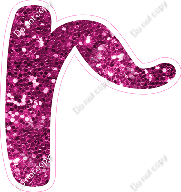 CU 23.5" Individuals - Hot Pink Sparkle r
