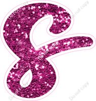 CU 23.5" Individuals - Hot Pink Sparkle s