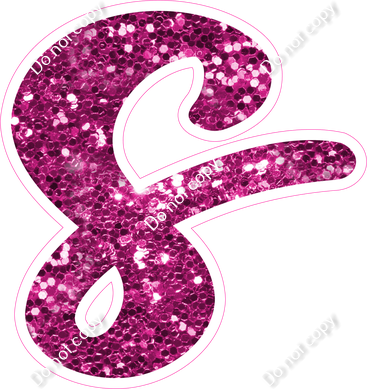 CU 23.5" Individuals - Hot Pink Sparkle s