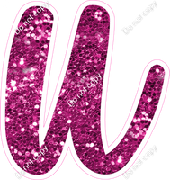 CU 23.5" Individuals - Hot Pink Sparkle u