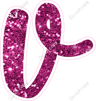 CU 23.5" Individuals - Hot Pink Sparkle v