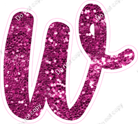 CU 23.5" Individuals - Hot Pink Sparkle w