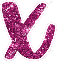 CU 23.5" Individuals - Hot Pink Sparkle x