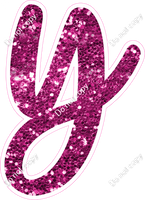 CU 23.5" Individuals - Hot Pink Sparkle y