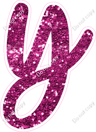 CU 23.5" Individuals - Hot Pink Sparkle y