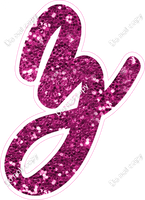 CU 23.5" Individuals - Hot Pink Sparkle z