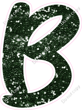 CU 23.5" Individuals - Hunter Green Sparkle B