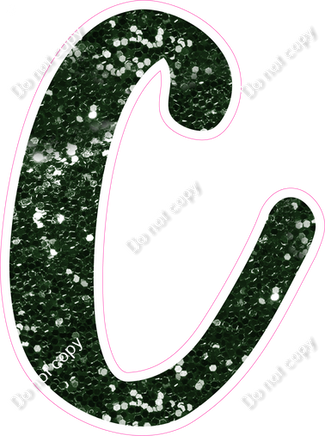 CU 23.5" Individuals - Hunter Green Sparkle C