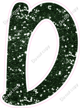 CU 23.5" Individuals - Hunter Green Sparkle D