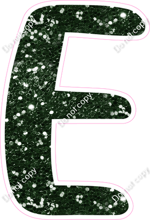 CU 23.5" Individuals - Hunter Green Sparkle E