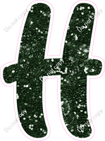 CU 23.5" Individuals - Hunter Green Sparkle H