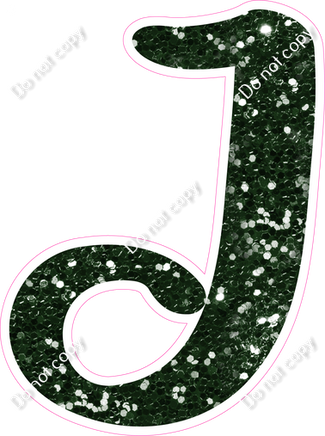 CU 23.5" Individuals - Hunter Green Sparkle J