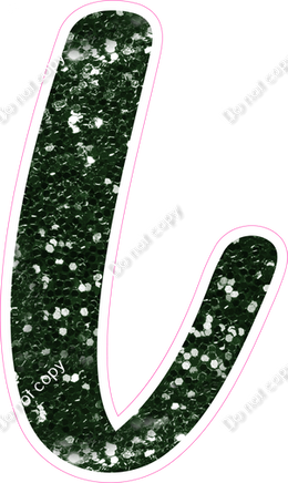 CU 23.5" Individuals - Hunter Green Sparkle L