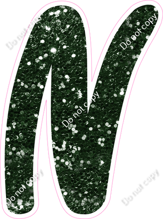 CU 23.5" Individuals - Hunter Green Sparkle N