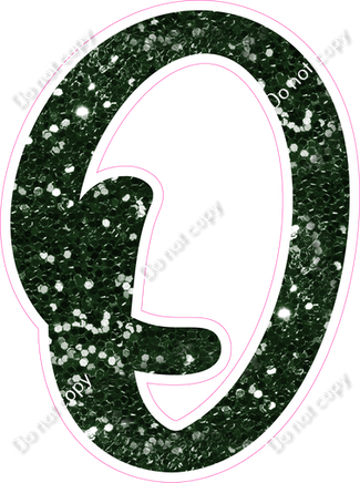 CU 23.5" Individuals - Hunter Green Sparkle O