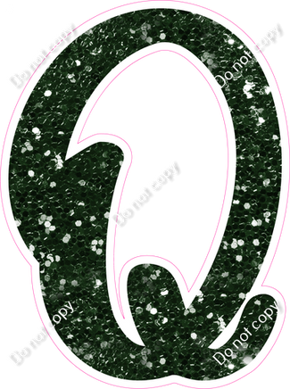 CU 23.5" Individuals - Hunter Green Sparkle Q