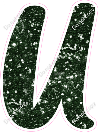 CU 23.5" Individuals - Hunter Green Sparkle U