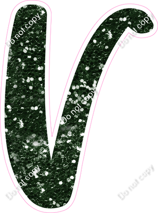 CU 23.5" Individuals - Hunter Green Sparkle V