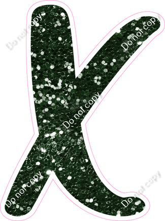 CU 23.5" Individuals - Hunter Green Sparkle X