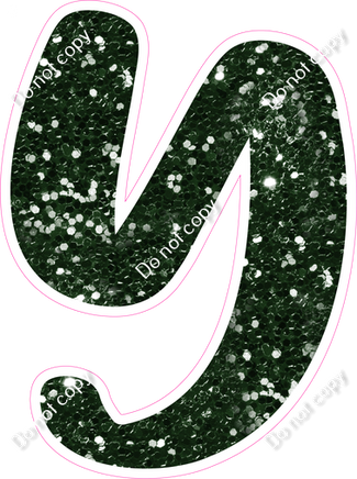 CU 23.5" Individuals - Hunter Green Sparkle Y