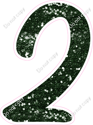 CU 23.5" Individuals - Hunter Green Sparkle 2