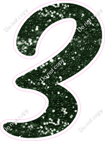 CU 23.5" Individuals - Hunter Green Sparkle 3