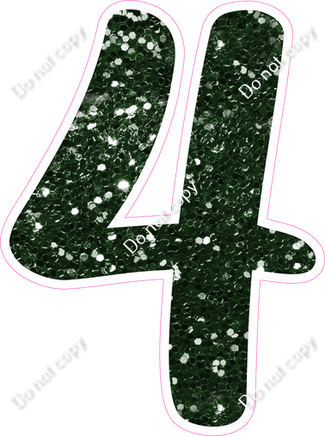 CU 23.5" Individuals - Hunter Green Sparkle 4