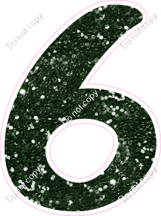 CU 23.5" Individuals - Hunter Green Sparkle 6