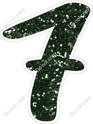 CU 23.5" Individuals - Hunter Green Sparkle 7