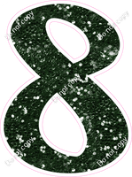 CU 23.5" Individuals - Hunter Green Sparkle 8