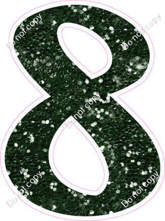 CU 23.5" Individuals - Hunter Green Sparkle 8