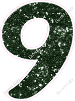 CU 23.5" Individuals - Hunter Green Sparkle 9