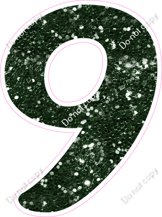 CU 23.5" Individuals - Hunter Green Sparkle 9