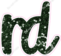 CU 23.5" Individuals - Hunter Green Sparkle RD