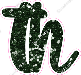 CU 23.5" Individuals - Hunter Green Sparkle TH