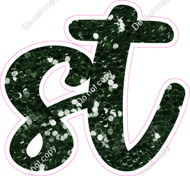 CU 23.5" Individuals - Hunter Green Sparkle ST