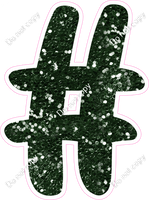 CU 23.5" Individuals - Hunter Green Sparkle #