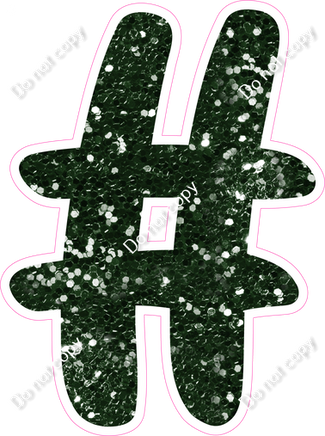 CU 23.5" Individuals - Hunter Green Sparkle #