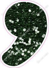 CU 23.5" Individuals - Hunter Green Sparkle Apostrophe