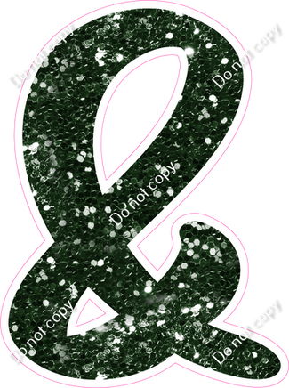 CU 23.5" Individuals - Hunter Green Sparkle &