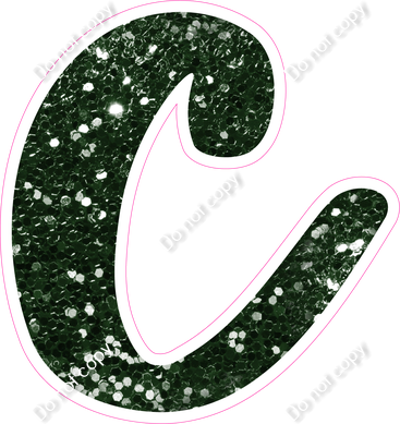 CU 23.5" Individuals - Hunter Green Sparkle c